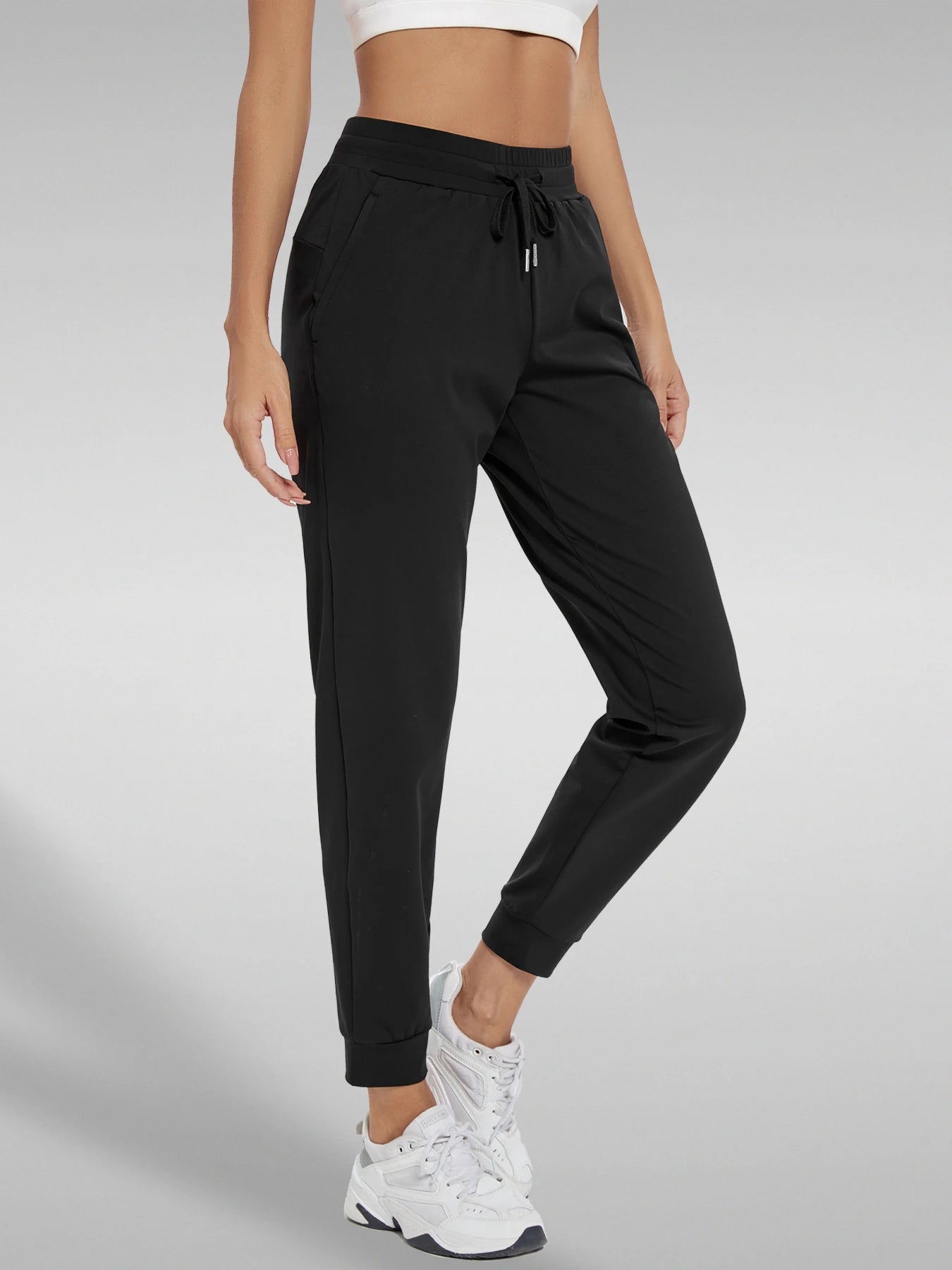 Women's High Waisted Joggers with Pockets Athletic Workout Yoga Sweatpants Comfy Lounge Pants