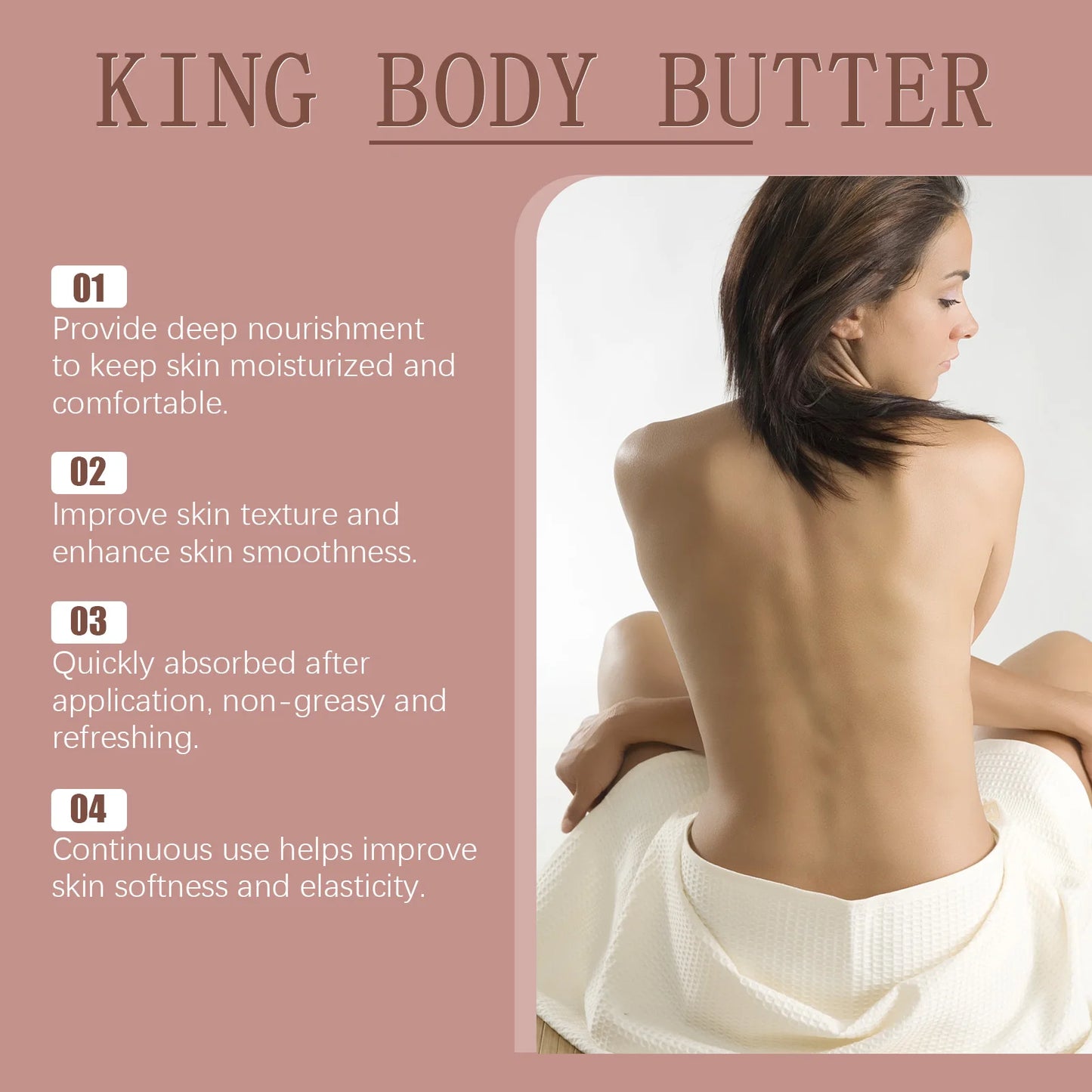 Oceaura Shea Butter Body Cream Lasting Moisturize Improve Dullness Nourishing Non-sticky Improve Skin Texture Body Cream