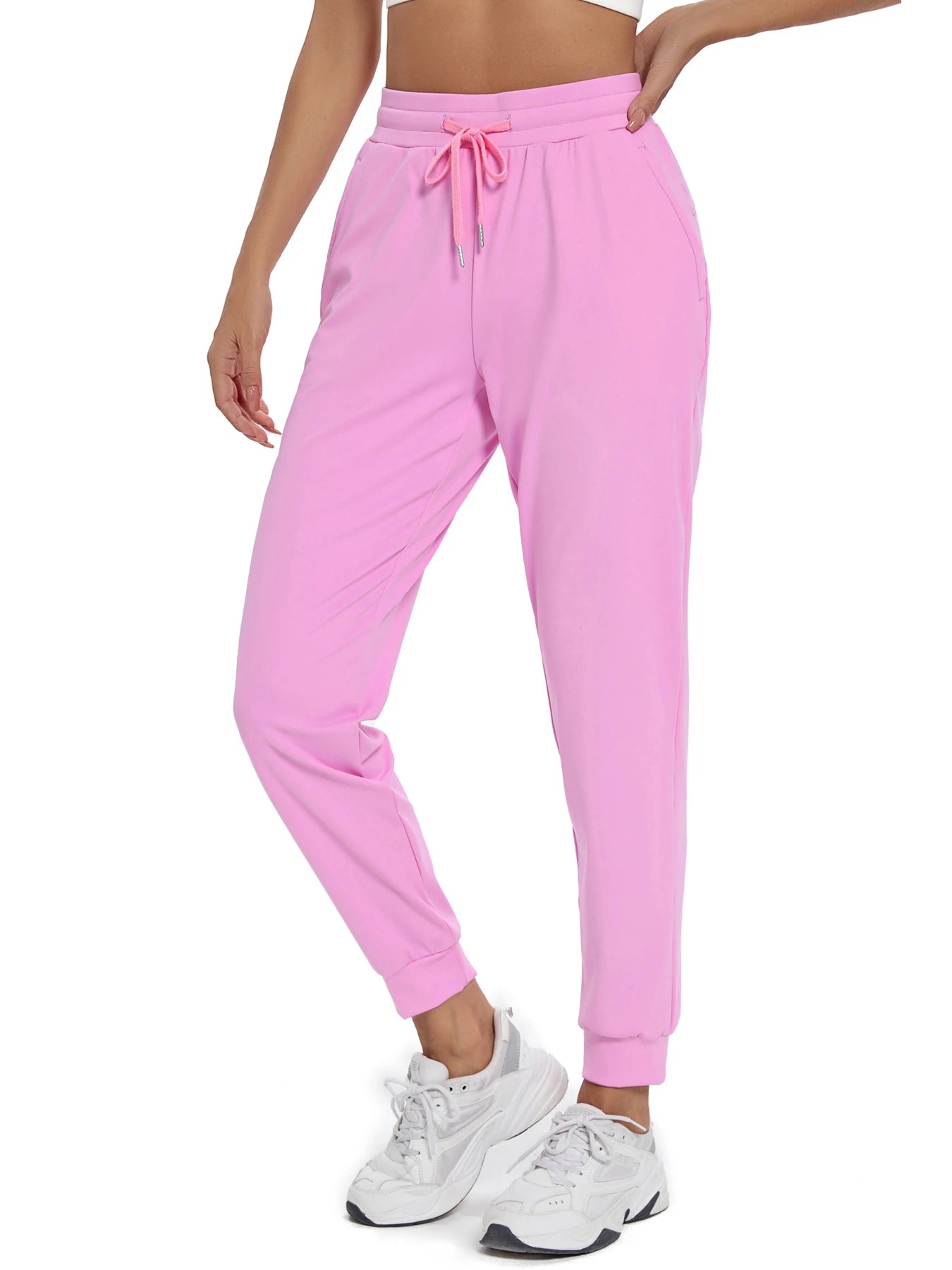 Women's High Waisted Joggers with Pockets Athletic Workout Yoga Sweatpants Comfy Lounge Pants