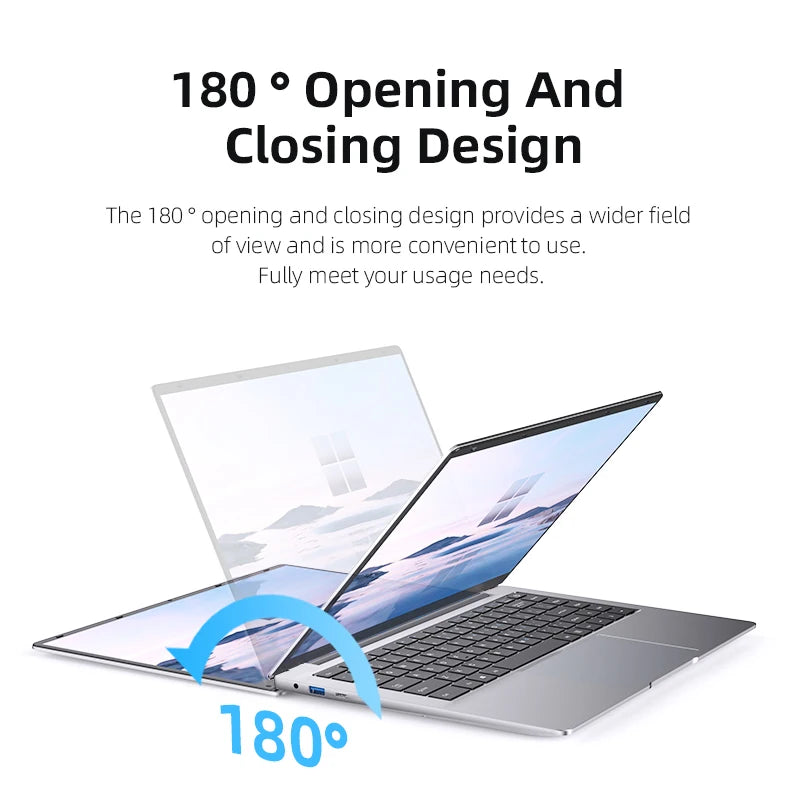 Ultra Slim Windows 11 Laptop Computer 14.1" 12GB DDR4 1TB 2TB SSD Intel N4000 Notebook Gamer 1920*1080 Office Study Computer PC