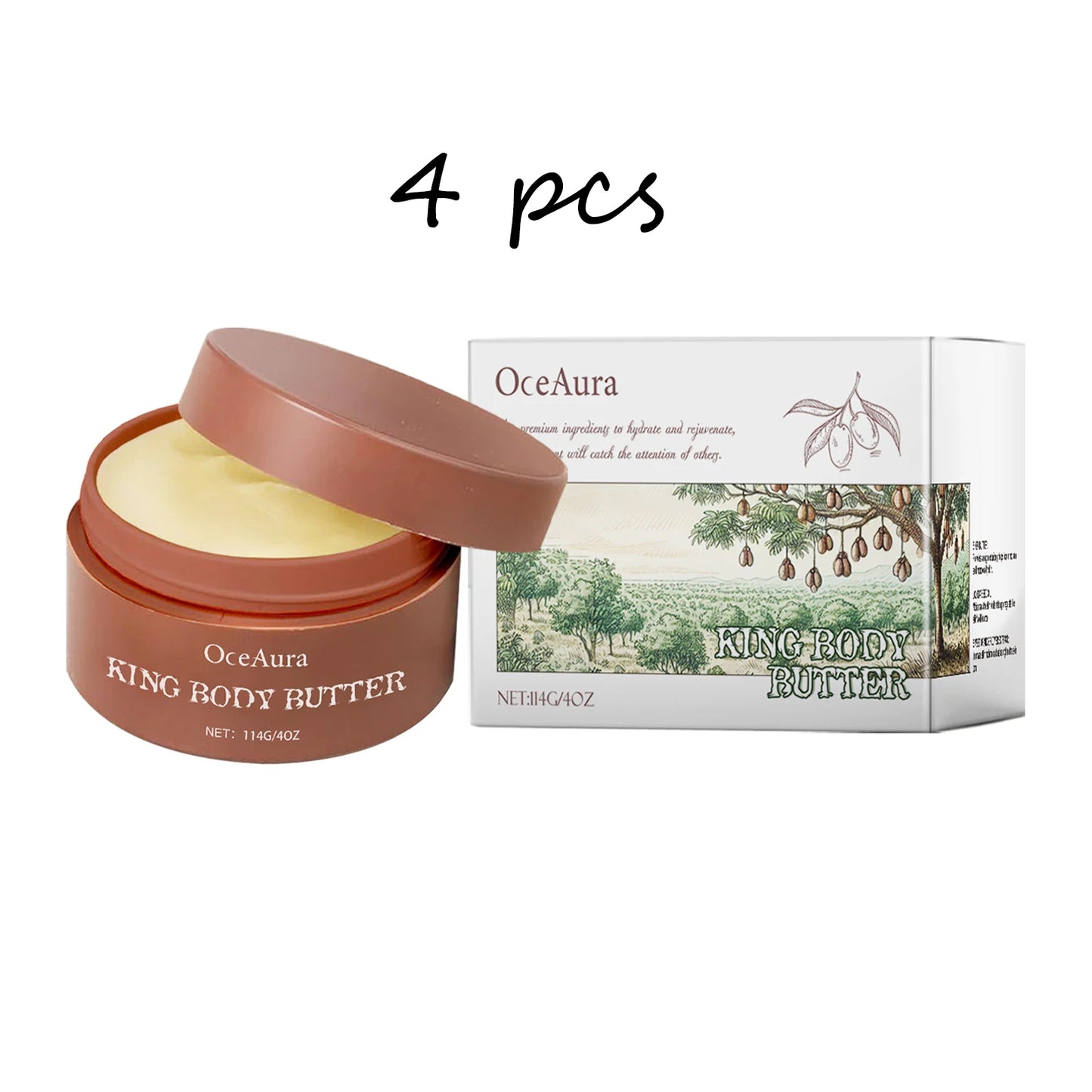 Oceaura Shea Butter Body Cream Lasting Moisturize Improve Dullness Nourishing Non-sticky Improve Skin Texture Body Cream