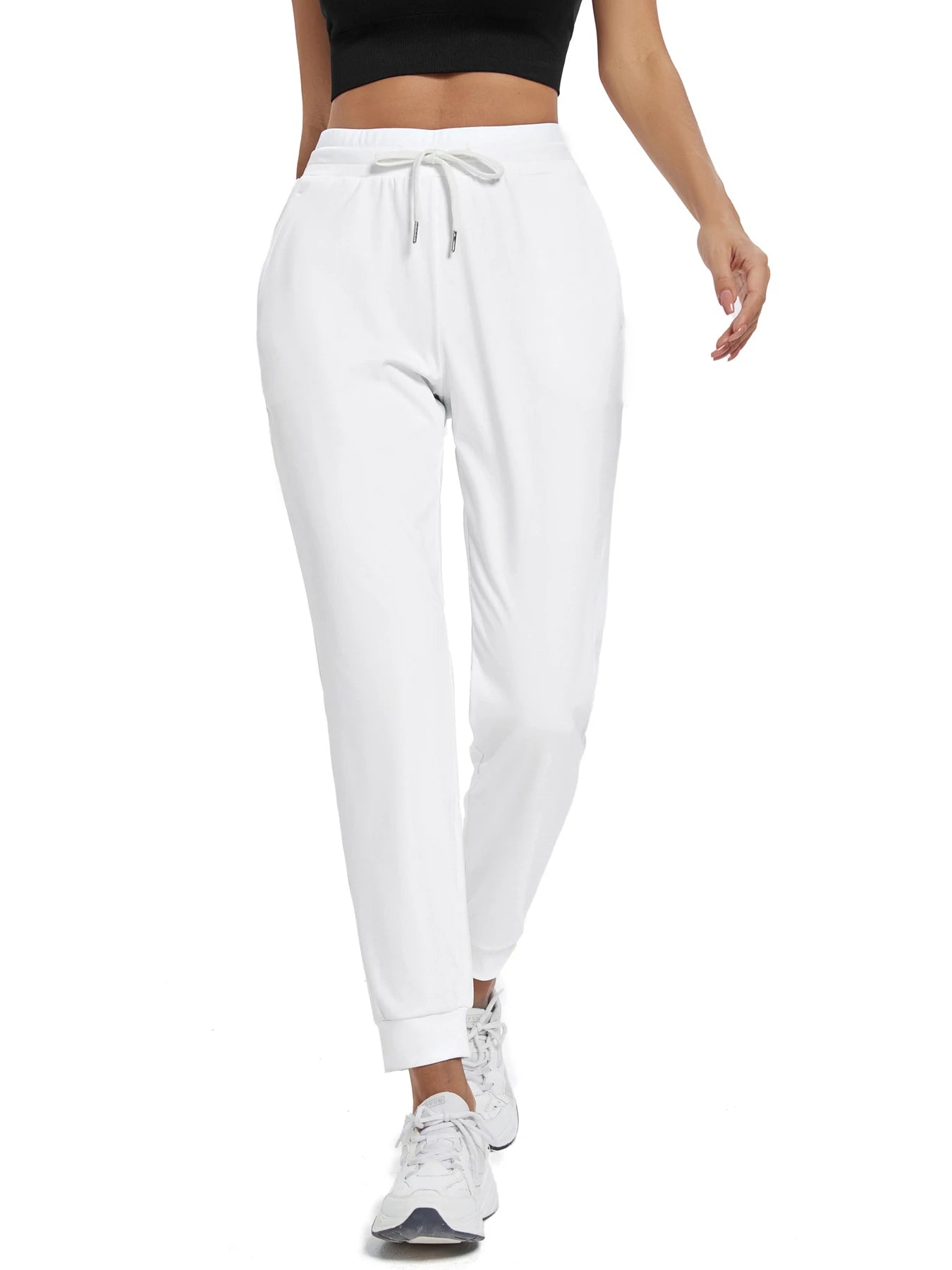 Women's High Waisted Joggers with Pockets Athletic Workout Yoga Sweatpants Comfy Lounge Pants