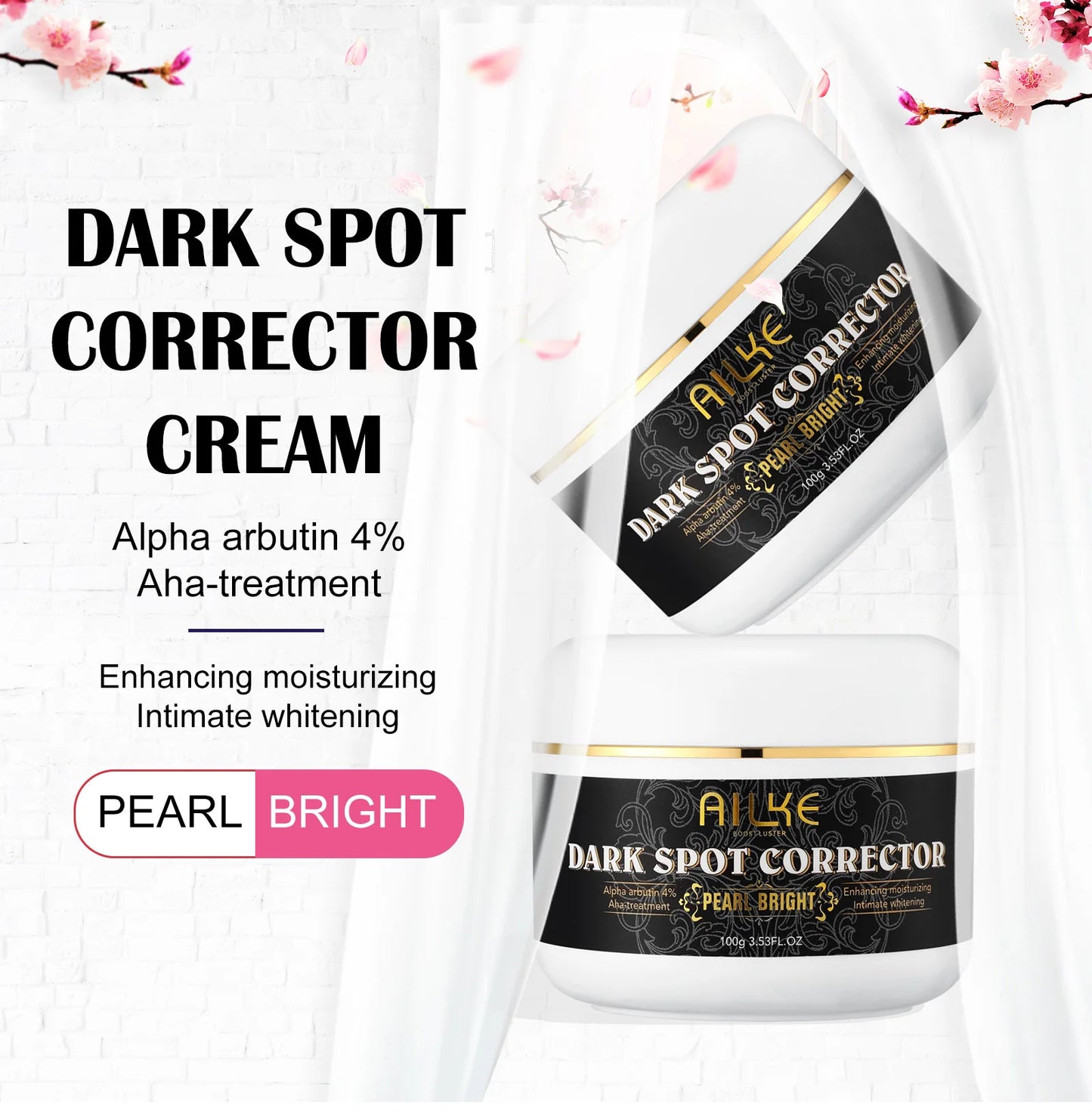 AILKE Collagen Whitening Set, Moisturizer, Hydration, Dark Spot Removal Cream, Brightening Body Lotion, Armpit Whitening Cream