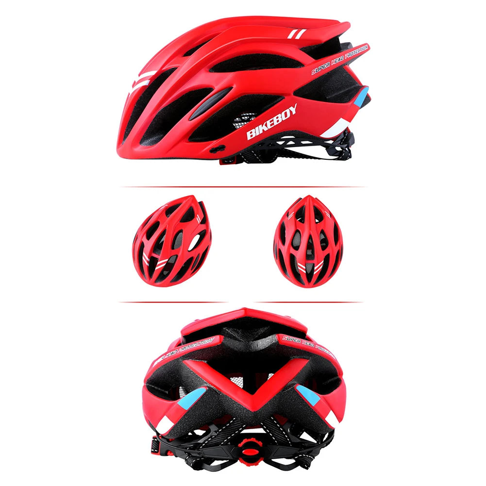 Bikeboy MTB Bike Helmet for Men Women Sport Cycling Helmet Adjustable Mountain Road Bicycle Soft Pad Safety Hat Cap Accessories