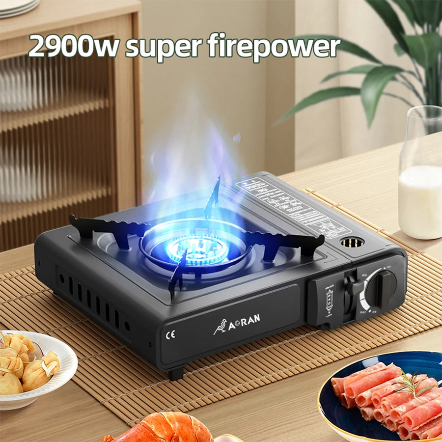 Card Stove Household Outdoor Portable Gas Stove Ideal for Camping Picnicking and Home Use