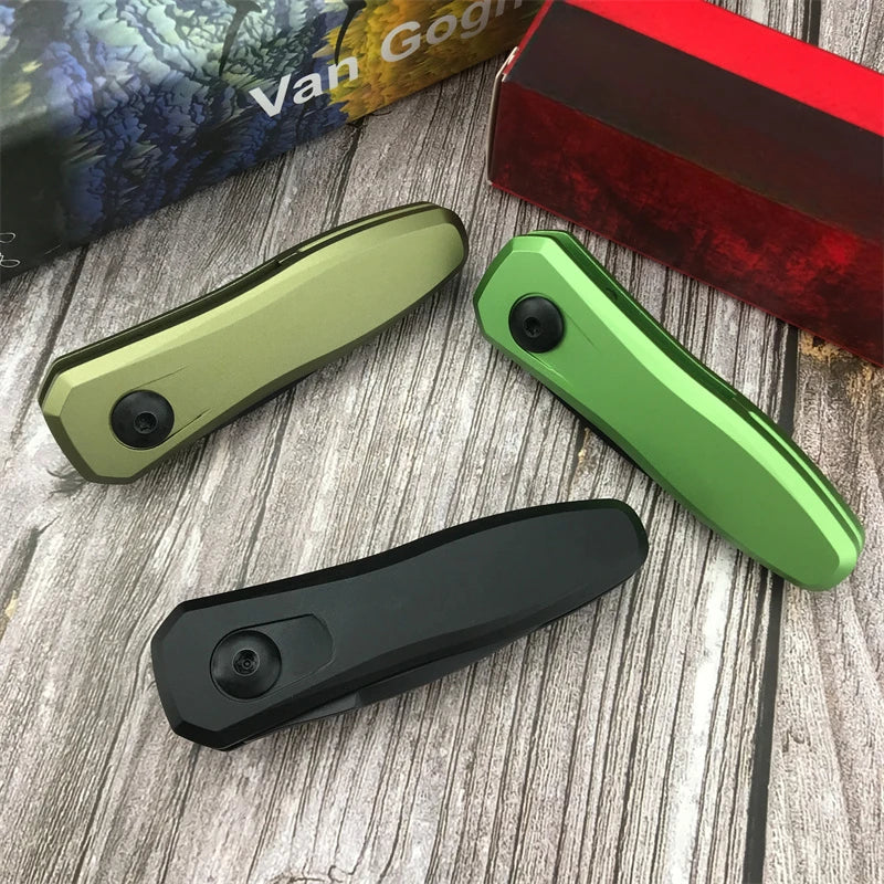KS 7500 Mini Folding Knife 8Cr18Mov Steel Blade Aluminum Alloy Handle Outdoor Camping Survival Tactics EDC Hunting Knife