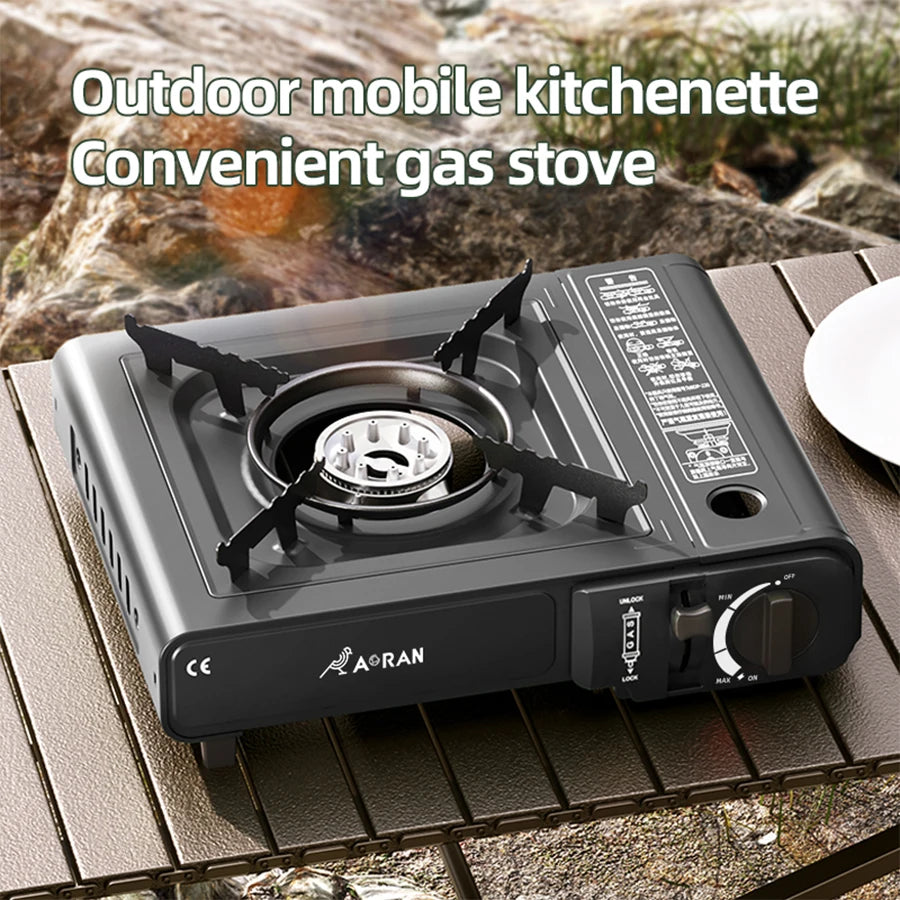 Card Stove Household Outdoor Portable Gas Stove Ideal for Camping Picnicking and Home Use