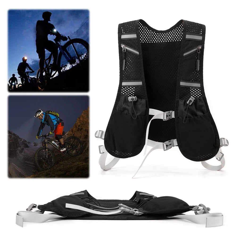 Hydration Running Vest Reflective Lightweight Hiking Pack Cycling Backpack for Trail Running and Marathons