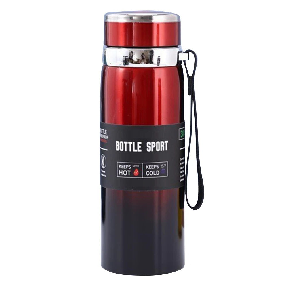 1000ml Thermal Water Bottle Large Capacity Vacuum Double Insulation Cup Stainless Steel Outdoor Vacuum Flask for Hot Cold Drinks