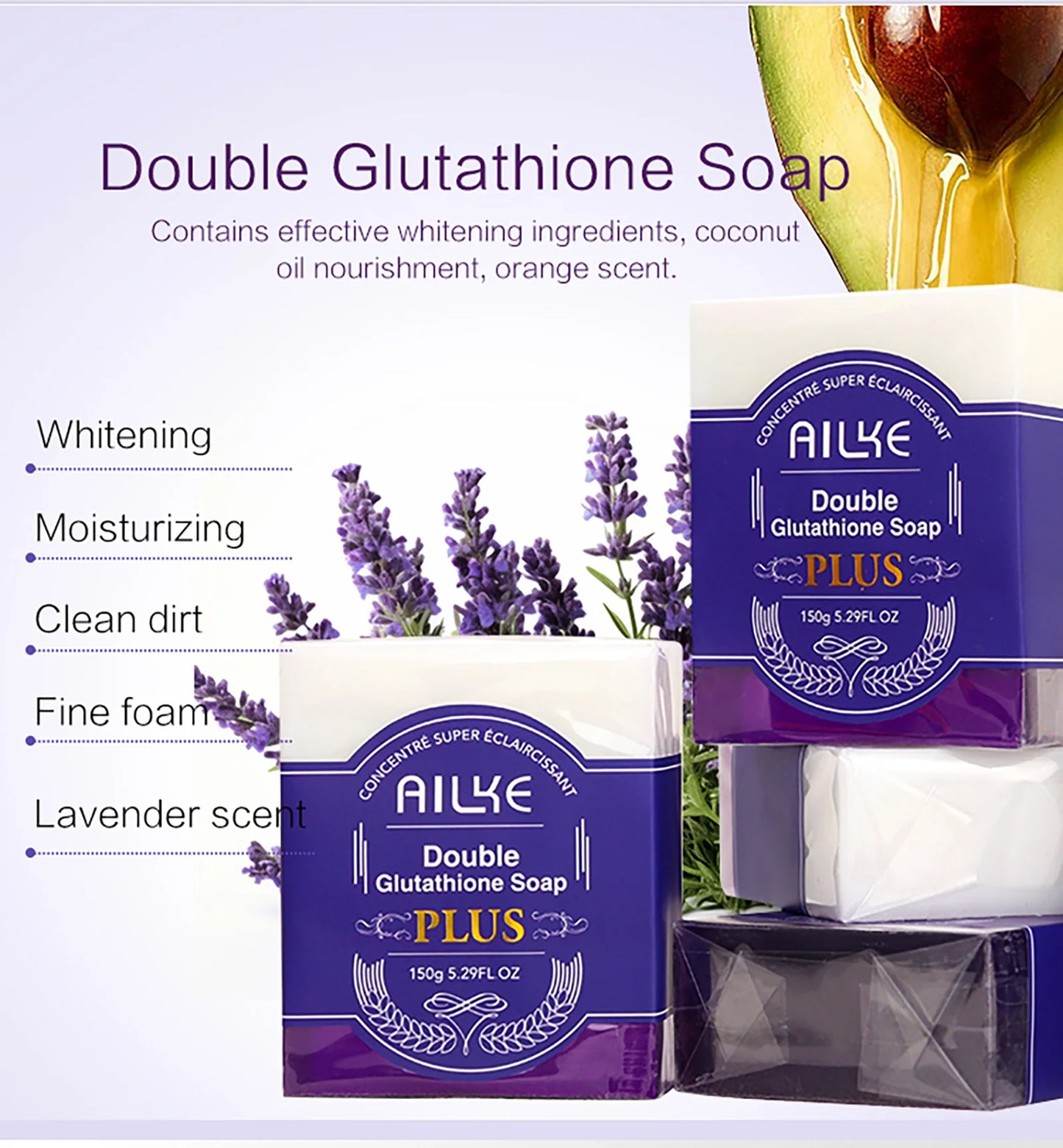 AILKE Glutathione Bleaching Cream Advanced Lightening Lotion Glowing Cream for Inner Thighs Bikini Area and Underarms Natural