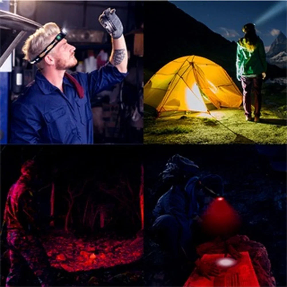 H25LR LED 90 High CRI Rechargeable Headlamp Powerful Lightweight Head Flashlight with Bright White Light and 660nm Deep Red Torch