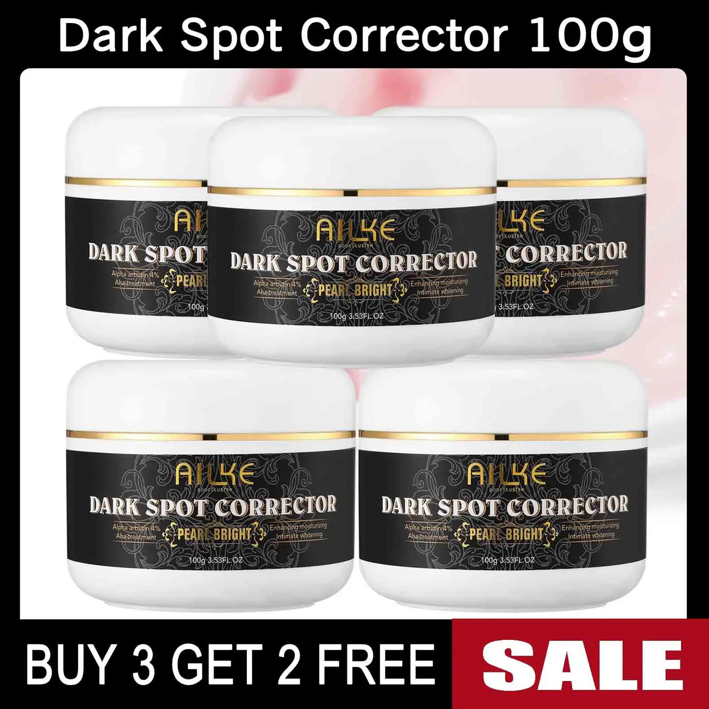 AILKE Collagen Whitening Set, Moisturizer, Hydration, Dark Spot Removal Cream, Brightening Body Lotion, Armpit Whitening Cream