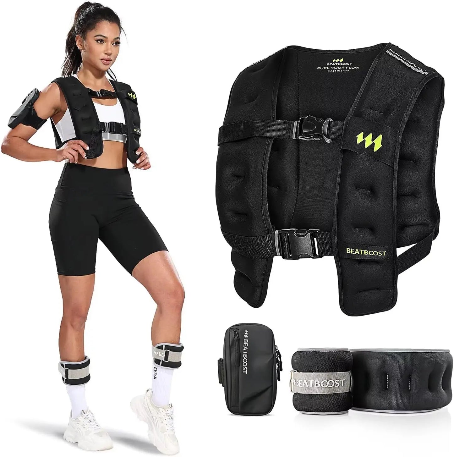 Weighted Vest for Women and Men 10lb to 40lb with Ironsand for Strength Training Running and Walking