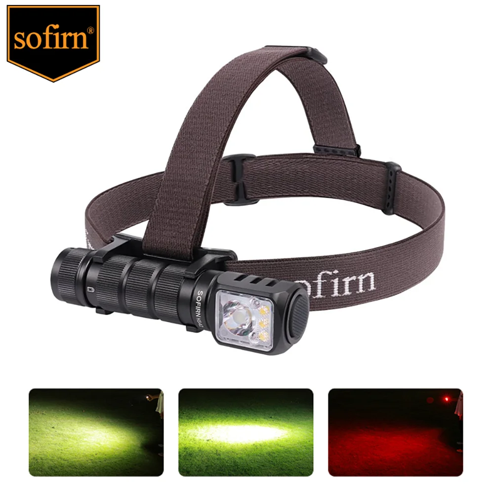 Sofirn HS42 Headlamp 2100 Lumens 18650 EDC USB C Rechargeable Power Bank Flashlight SST40 LED Torch with Magnetic for Camping