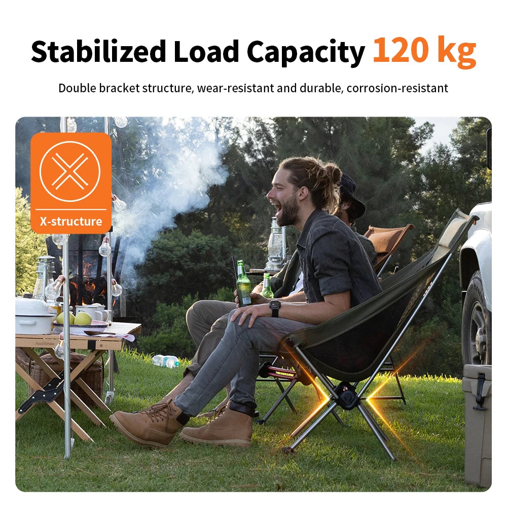 Naturehike Ultralight Portable Folding Camping Chair for Travel Backpacking Picnic Beach and Outdoor Fishing