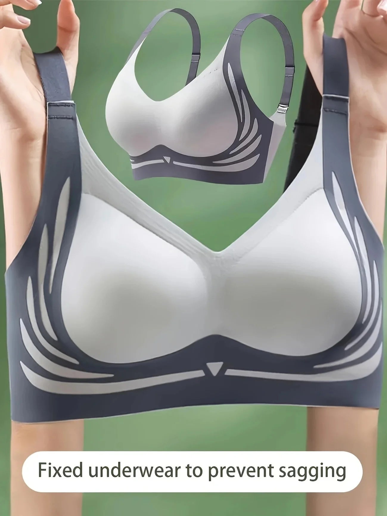 4 pieces, seamless lift anti-gravity push-up sports (sportsbras that gather and support breasts)