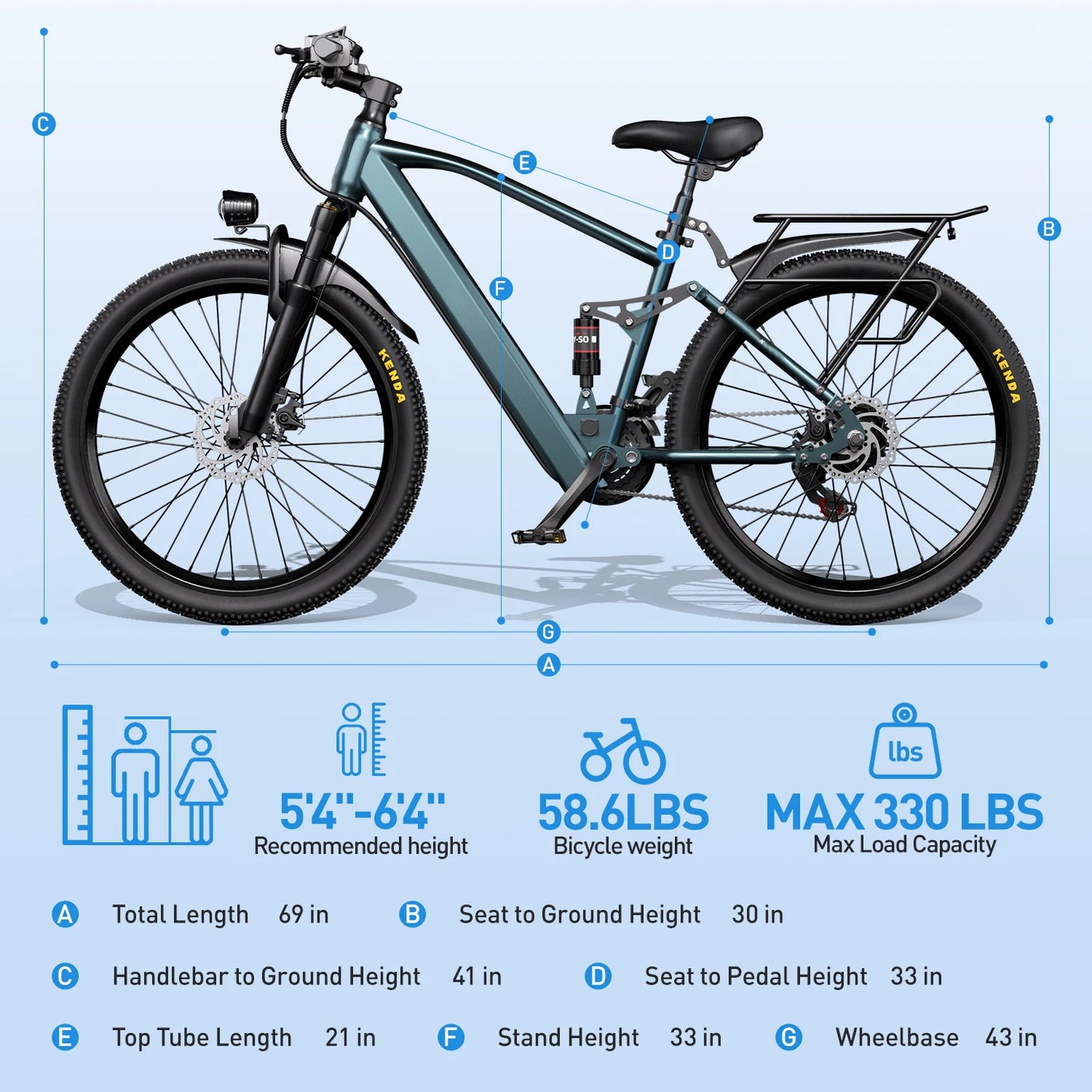 Adults Electric Bicycle 26 Inch 24 Inch Electric Mountain Bike with 36V Battery Peak 500W Motor 21 Speed Ebike for Adults