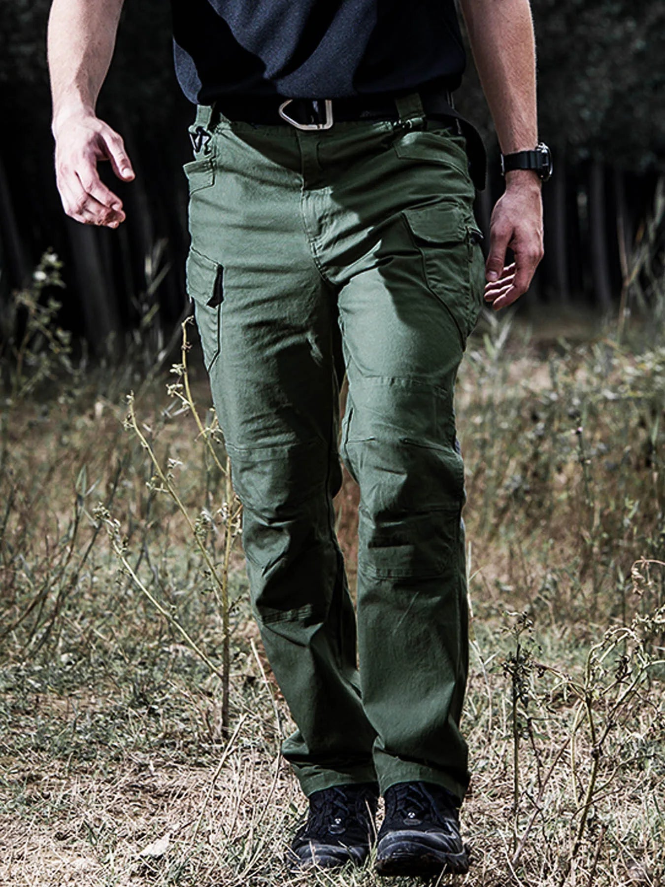 Men Spring Autumn Tactical Fitness Pants Climbing Hiking Camping cycling Hunting Elastic Trousers Quick Dry Trekking Gym Sports
