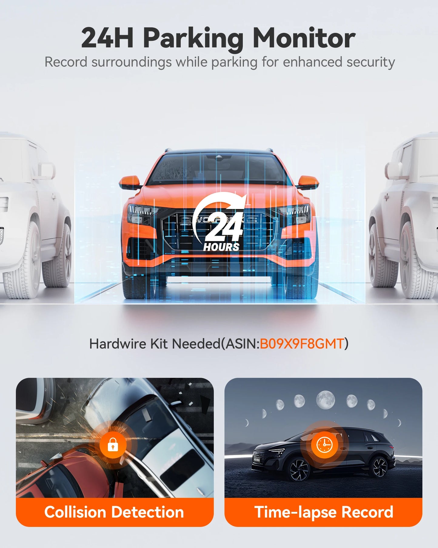 WOLFBOX G850 PRO 4K WIFI Mirror Dash Cam with ADAS and BSD 5.8GHz WiFi Voice Control Car DVR Rearview Mirror 12inch