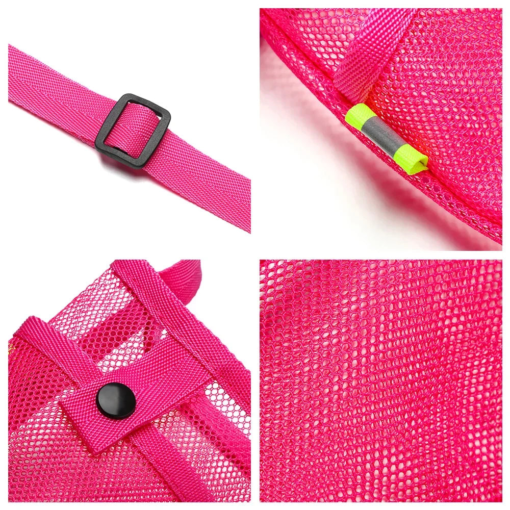 Portable Sport Water Bottle Cover With Strap Cup Sleeve Mesh Cup Pouch Mobile Phone Bag Visible Bag Outdoor Camping Accessories