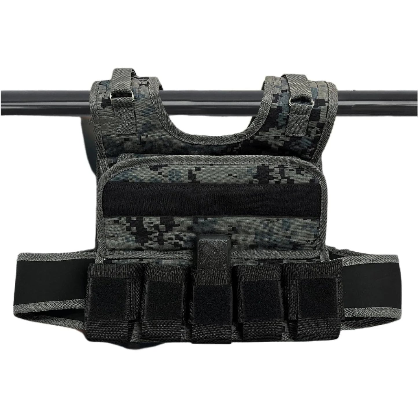 Adjustable Weighted Vest for Men 44LB with 19 Cast Iron Weights for Strength Training and Running