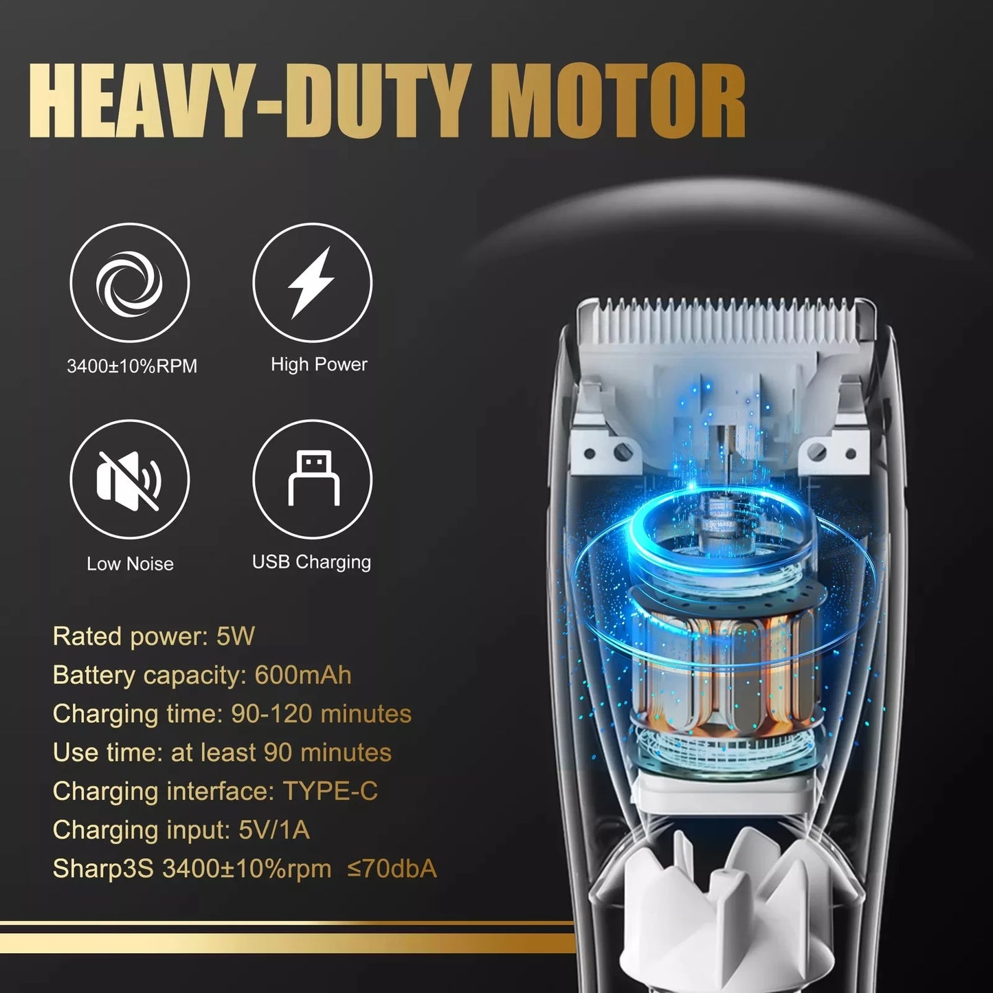 SEJOY Cordless Professional Hair Clippers Shaving Machine Men Trimmer Kit Men Cutting Machine Barber Electric shaver