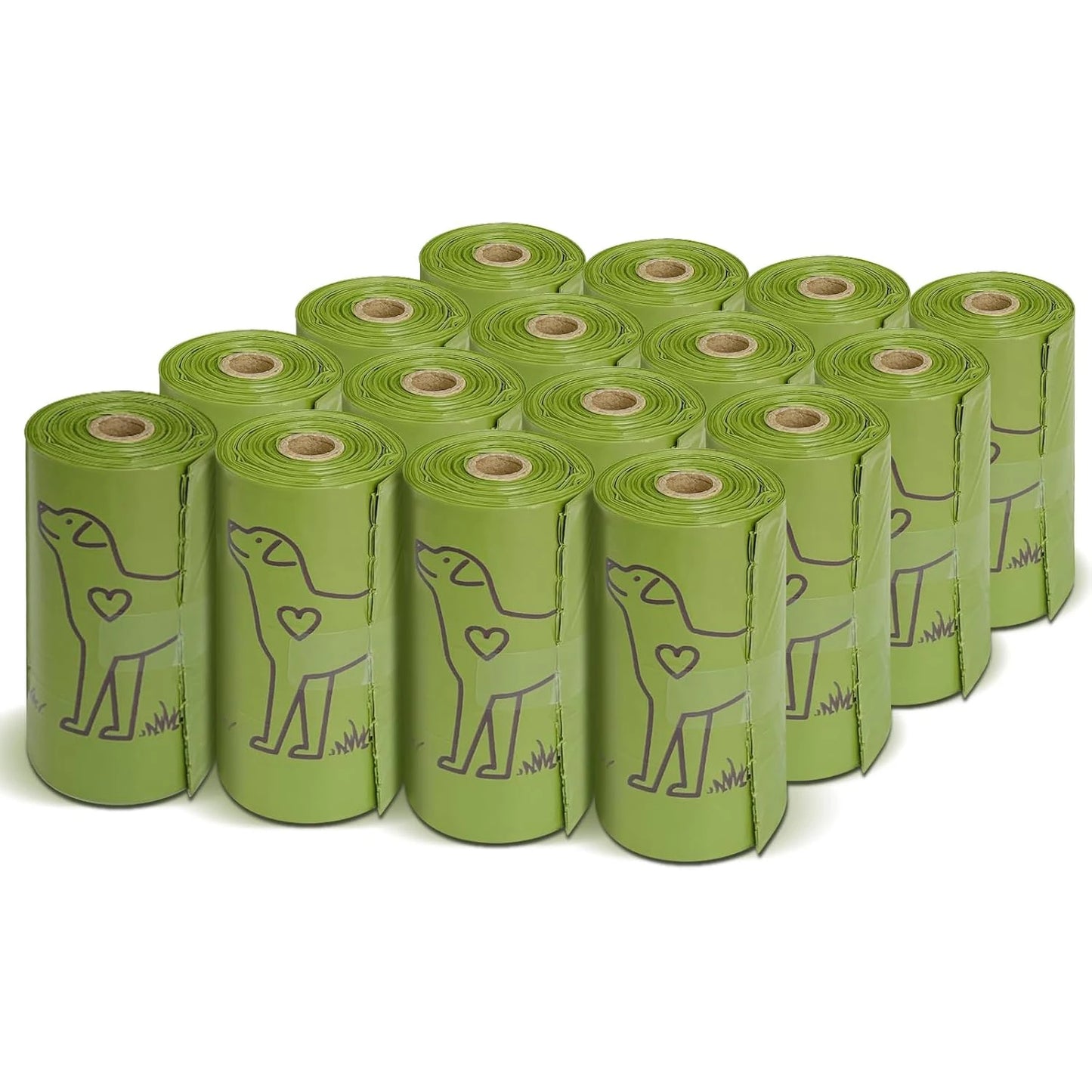 Dog Poop Bag Set with Dispenser and Leash Clip Thick Waste Bags for Puppy Small Medium Large Dog and Cat