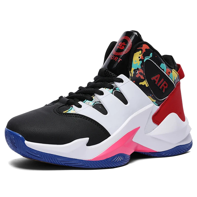 Men's Breathable Non Slip Outdoor Basketball Shoes for Walking and Running