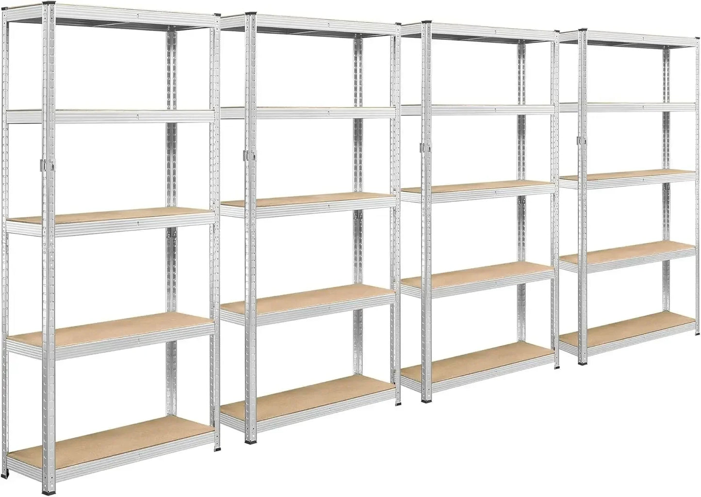 Metal Shelving Unit 5 Tier Storage Shelves Garage Shelving Heavy Duty Utility Rack for Warehouse Garage Pantry Kitchen