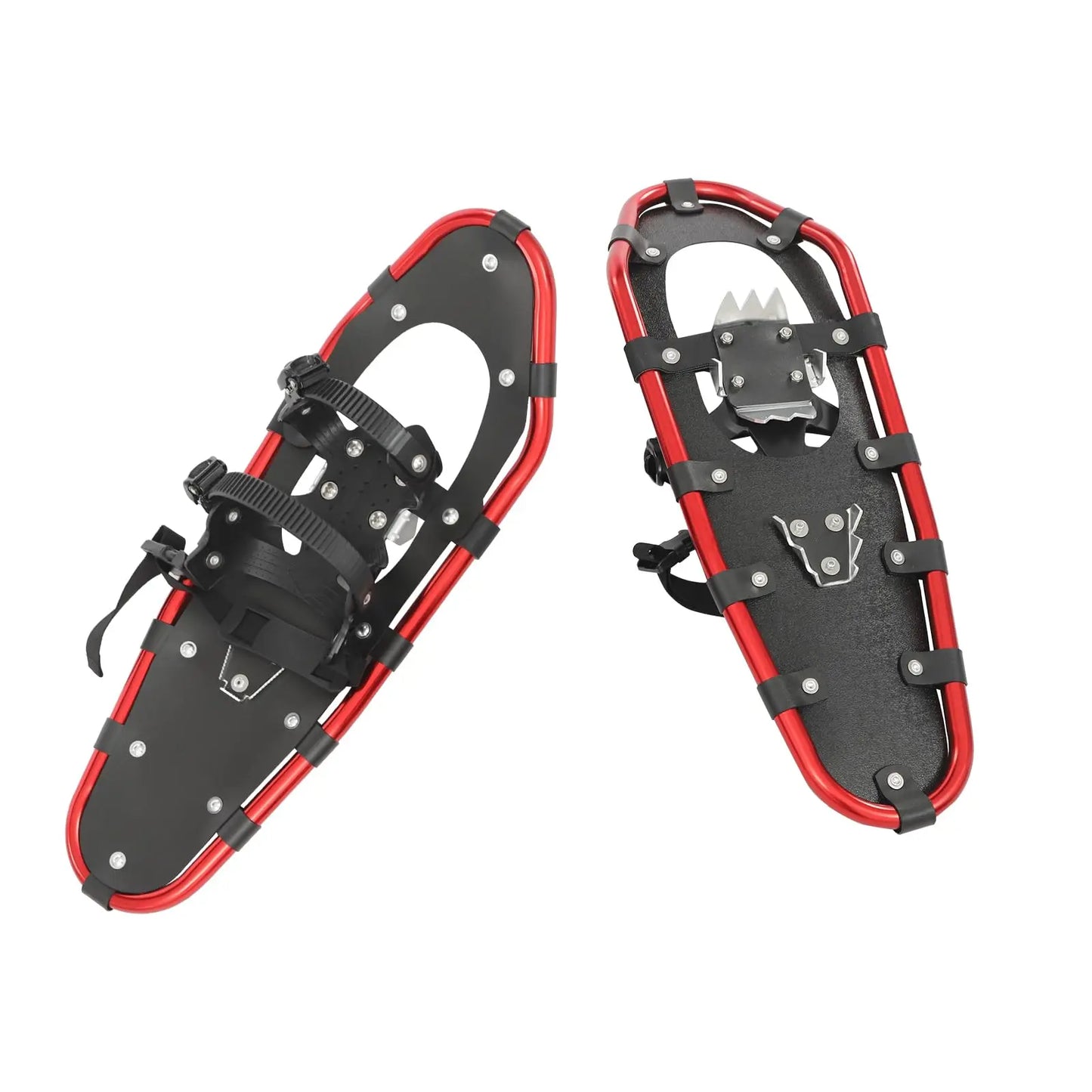 Snowshoes with Adjustable Trekking Poles Bundle, Carry Bag Lightweight Aluminum Walking Hiking Poles Durable All Terrain with a