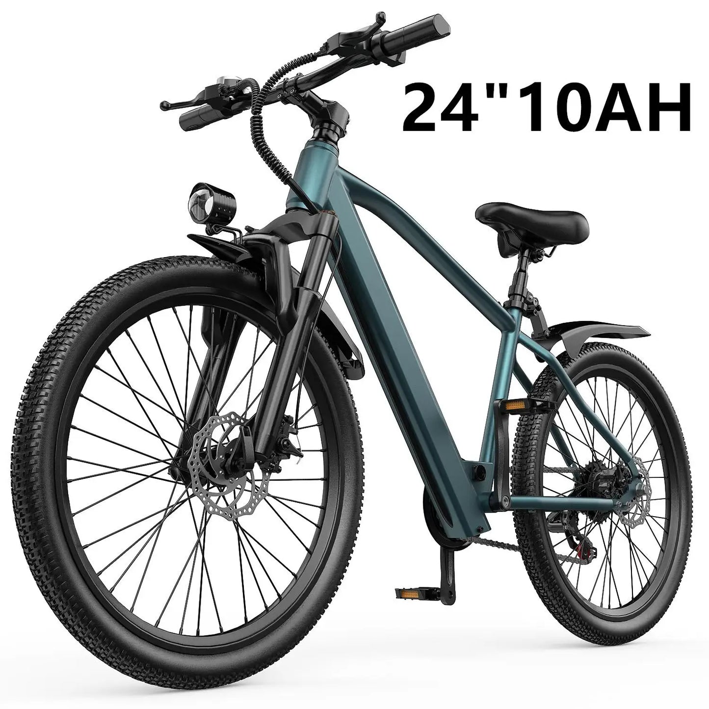 26" 24" Electric Motorcycles Mountain Balance Bike Ebike with 36V 374Wh/468Wh Removable Battery, 500W Motor, 21-Speed Gears