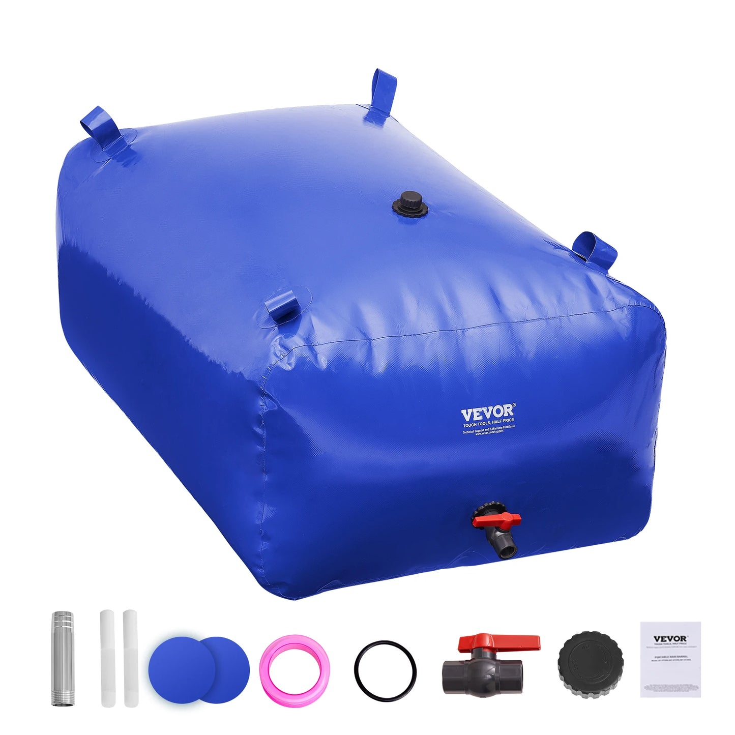 SucceBuy Water Storage Bladder PVC Collapsible Water Storage Containers Large Capacity Soft Water Bag Fire Prevention Camping