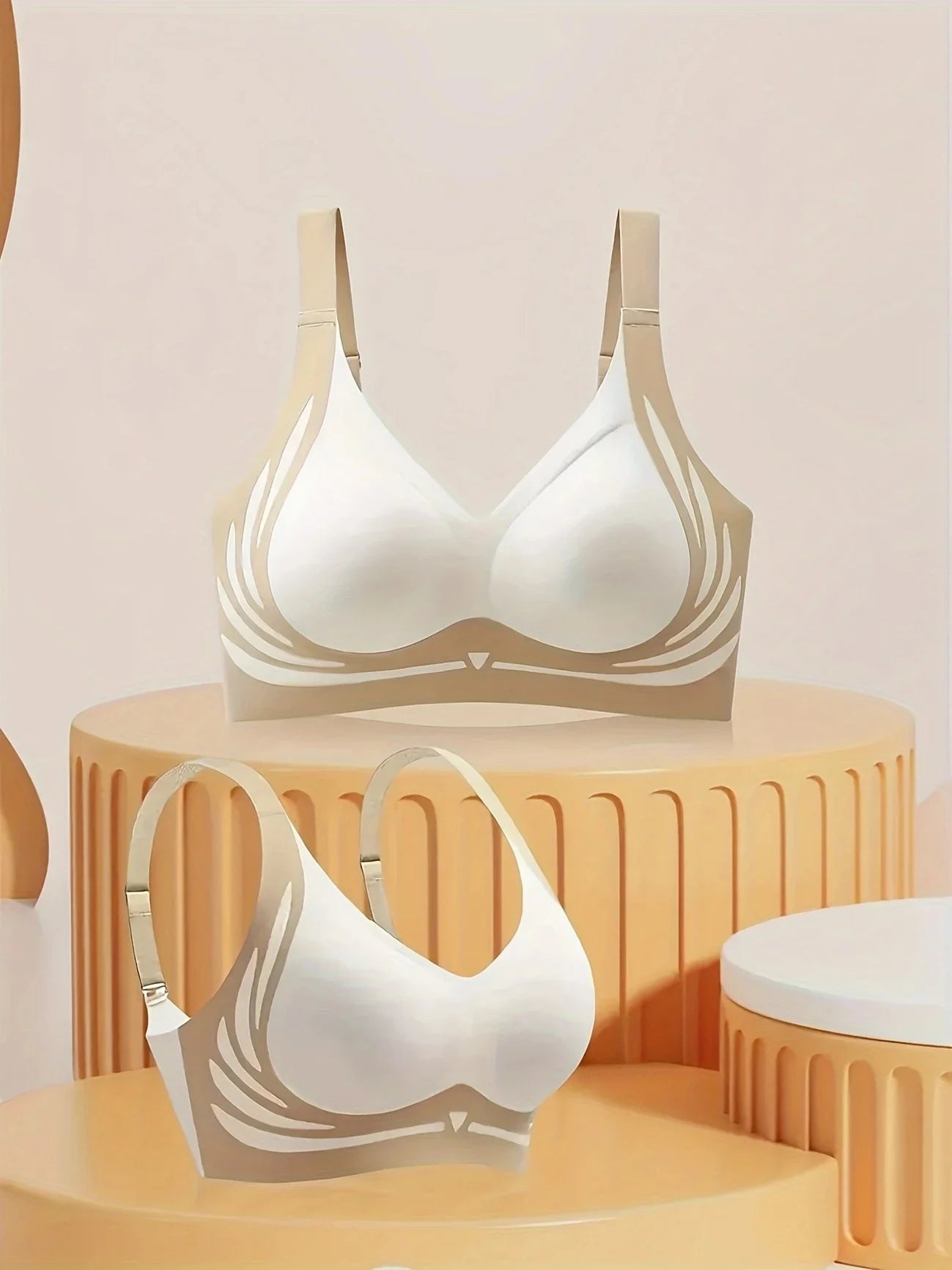 4 pieces, seamless lift anti-gravity push-up sports (sportsbras that gather and support breasts)