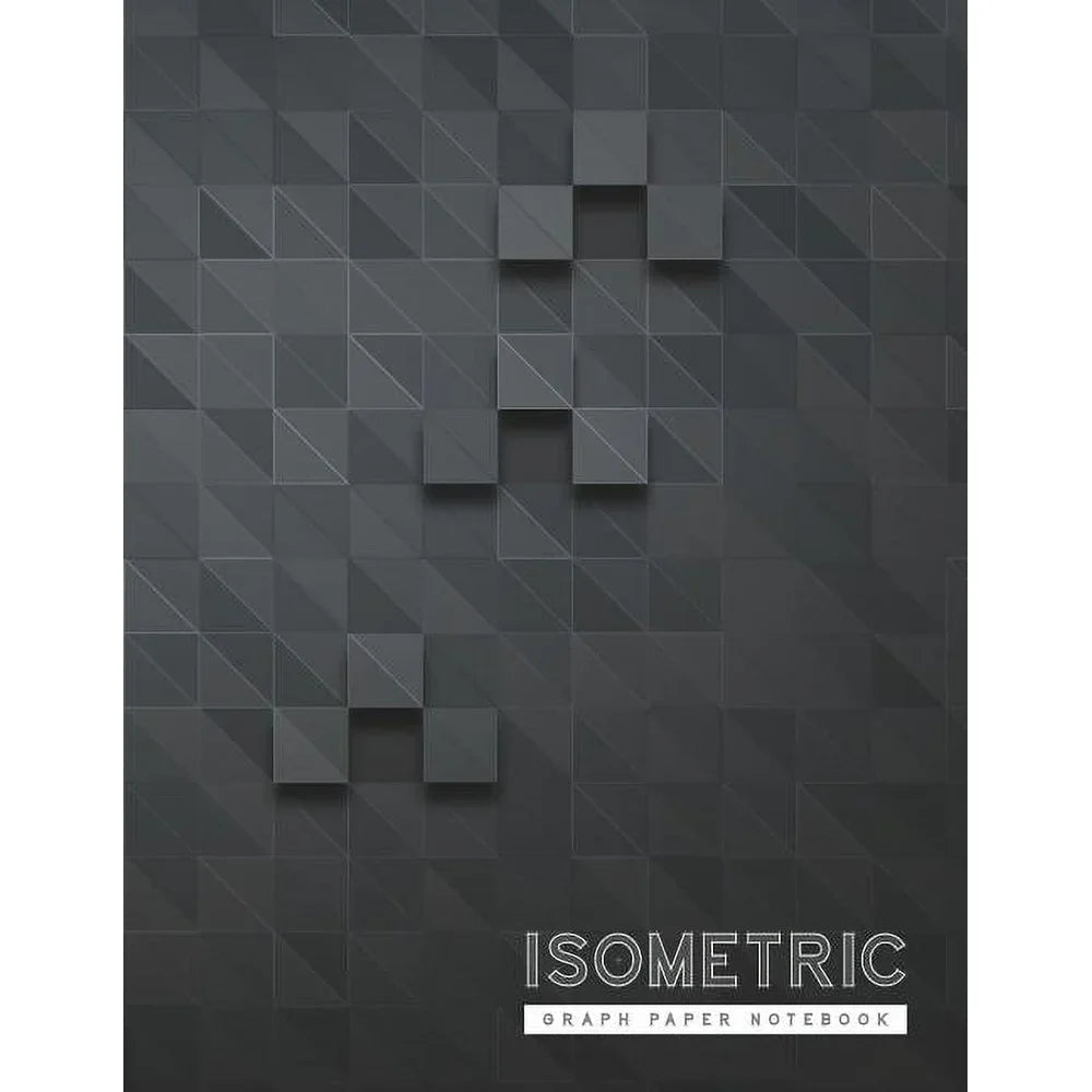 Triangle Engineering Notebook Isometric Graph Paper 3D Drawing Pad Engineer Sketching Drafting Journal 120 Pages 8.5x11 inches