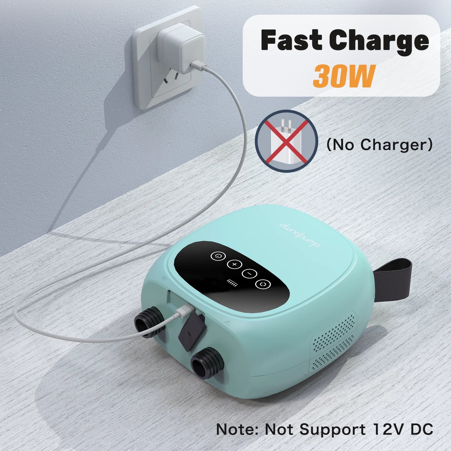 Dwndpump Electric 20PSI SUP Pump With 38.48Wh Battery For Paddle Board Kayak Boat Surfing Board Inflation And Deflation