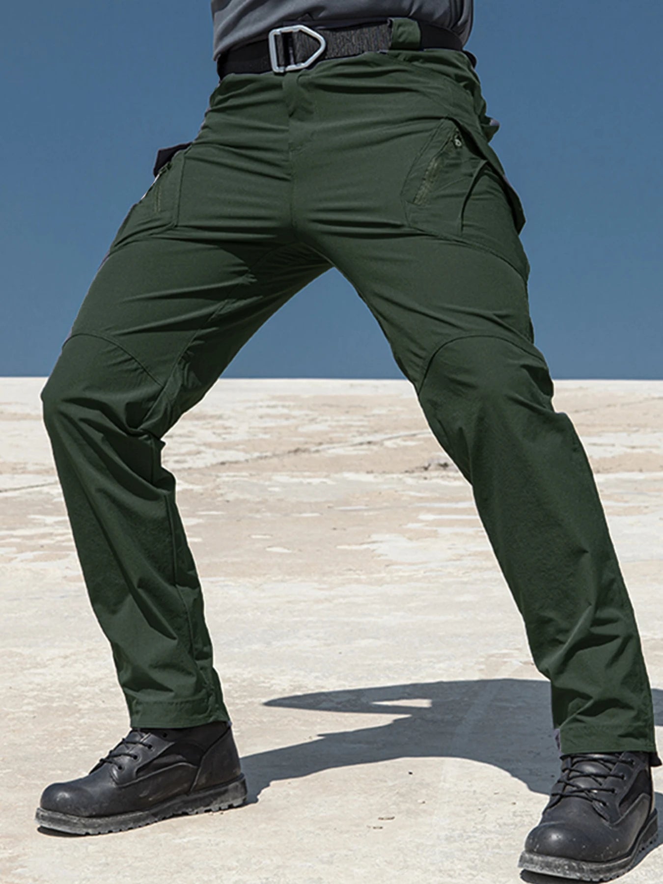 Men Spring Autumn Tactical Fitness Pants Climbing Hiking Camping cycling Hunting Elastic Trousers Quick Dry Trekking Gym Sports