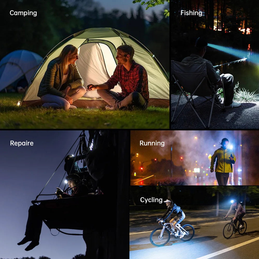 Sofirn HS42 Headlamp 2100 Lumens 18650 EDC USB C Rechargeable Power Bank Flashlight SST40 LED Torch with Magnetic for Camping