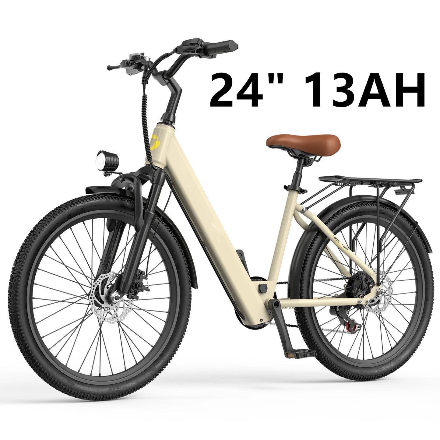 26" 24" Electric Motorcycles Mountain Balance Bike Ebike with 36V 374Wh/468Wh Removable Battery, 500W Motor, 21-Speed Gears