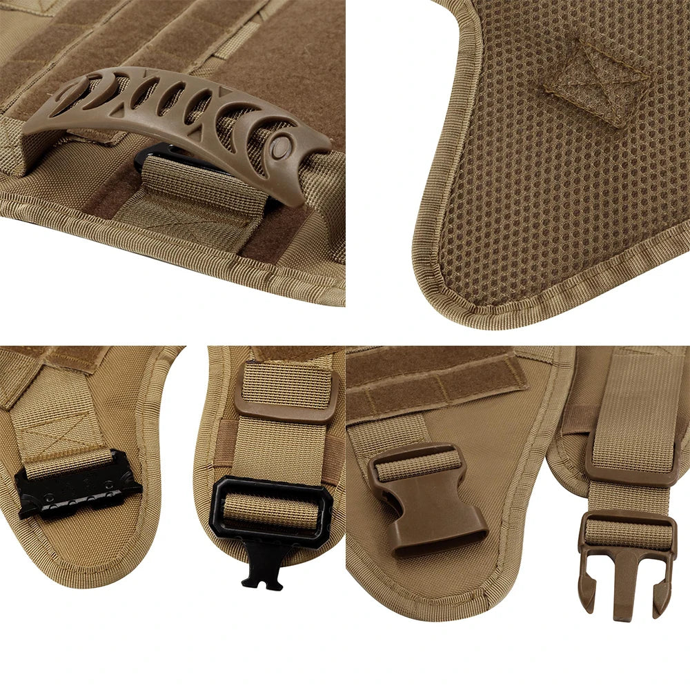 5 Pcs Large Dog Harnesses for German Shepherd and Malinois Training and Walking Vests for Medium and Large Dogs Accessories