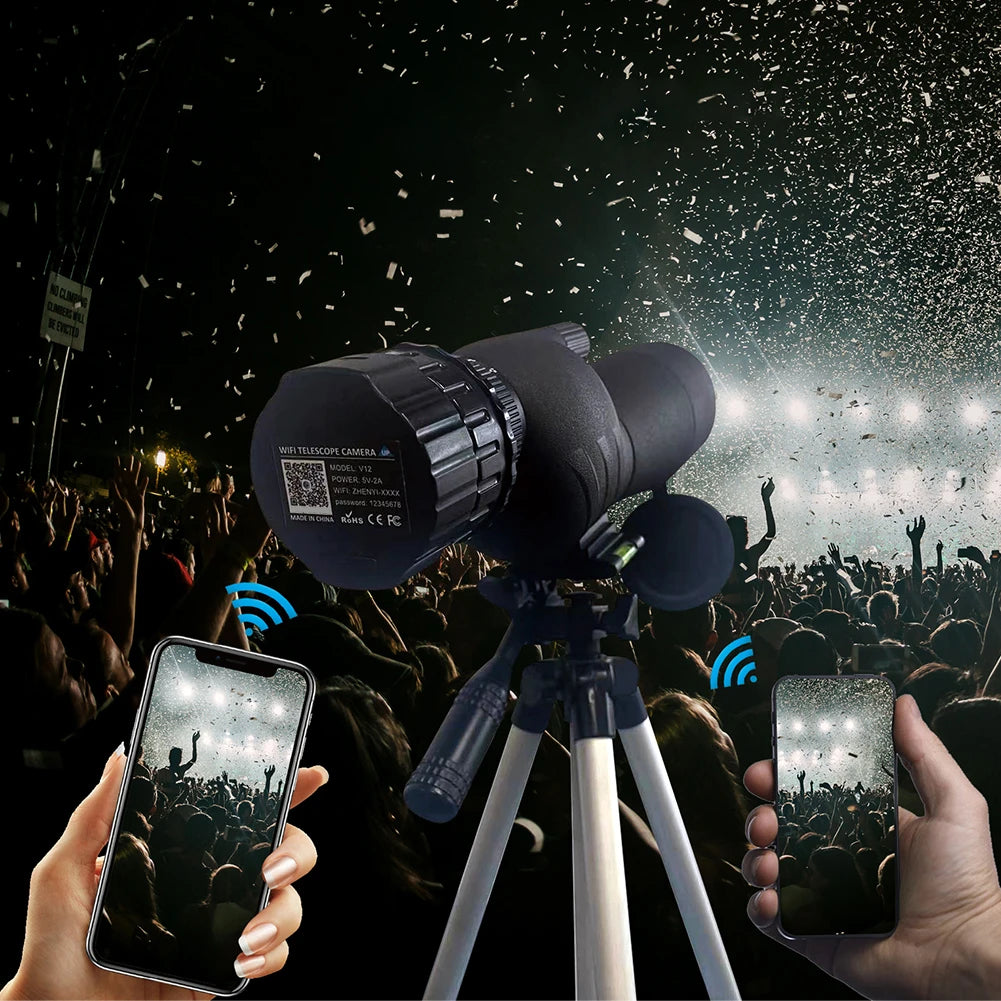 2K 4 Million High Definition WiFi Electronic Eyepieces for 25mm to 50mm Scopes WiFi Telescope Eyepiece for Bird Watching
