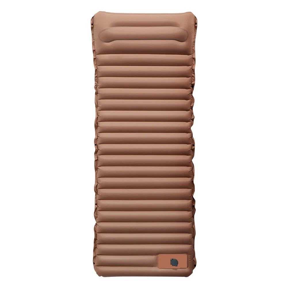10cm Self-Inflating Sleeping Mat with Foot Pump and Pillow Ultralight Waterproof Camping Air Mattress for Outdoor Use