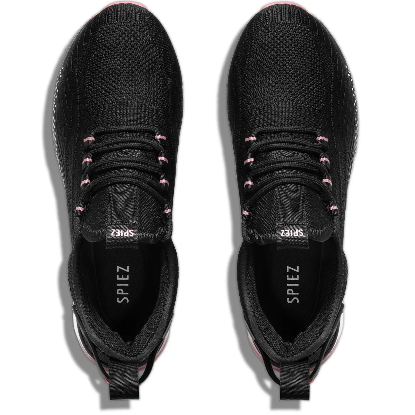 Spiez Safety Shoes for Women Lightweight Non Slip Work Shoes Air Cushion Sneakers for Work and Daily Wear Black Pink