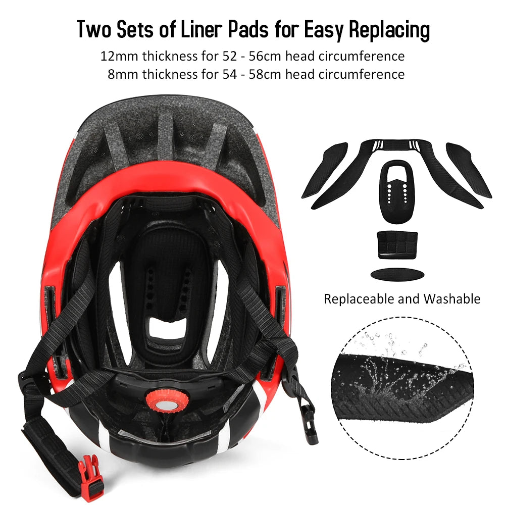 【Sale】Kids Detachable Full Face Helmet Children Sports Safety Helmet for Cycle Skateboarding Roller Skating