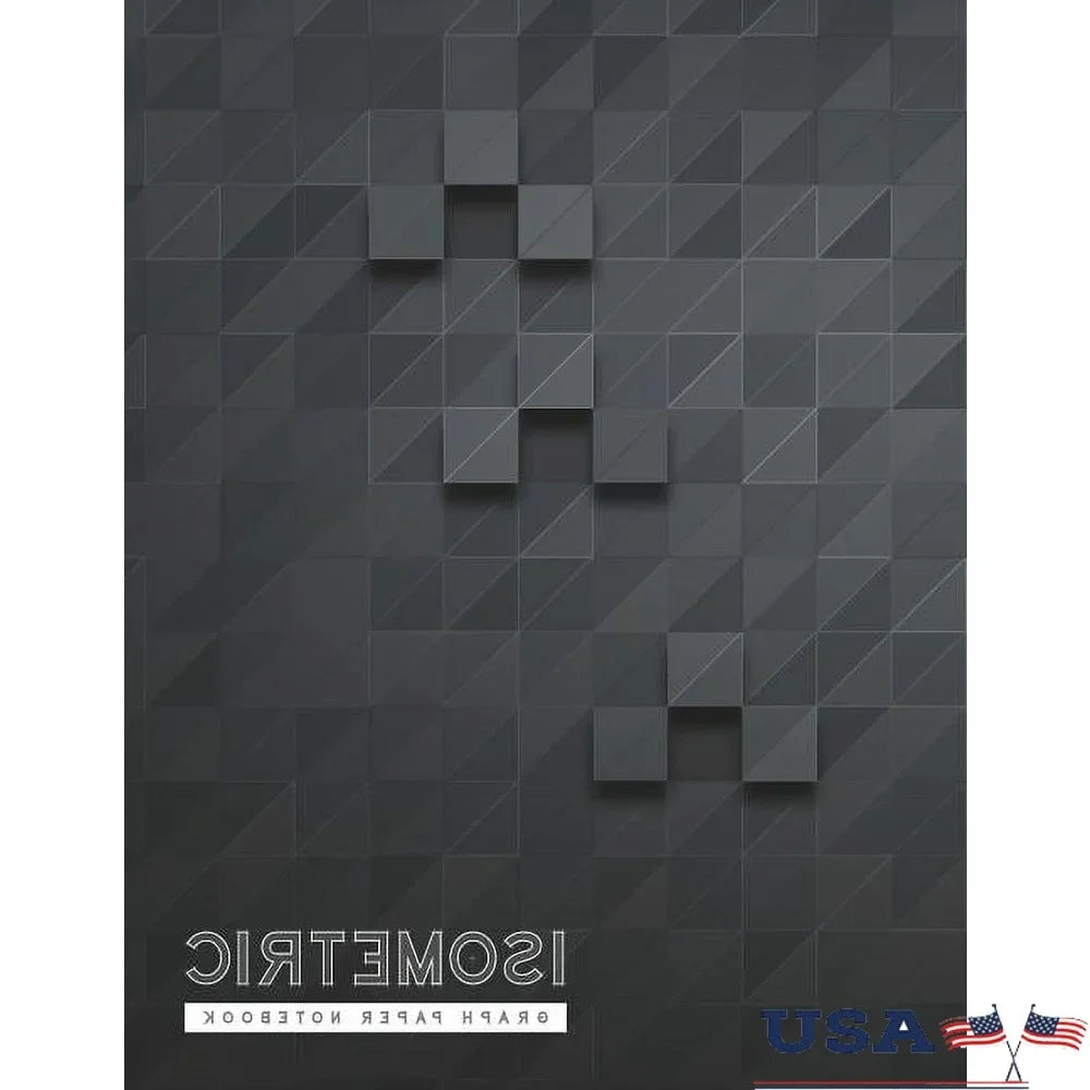 Triangle Engineering Notebook Isometric Graph Paper 3D Drawing Pad Engineer Sketching Drafting Journal 120 Pages 8.5x11 inches