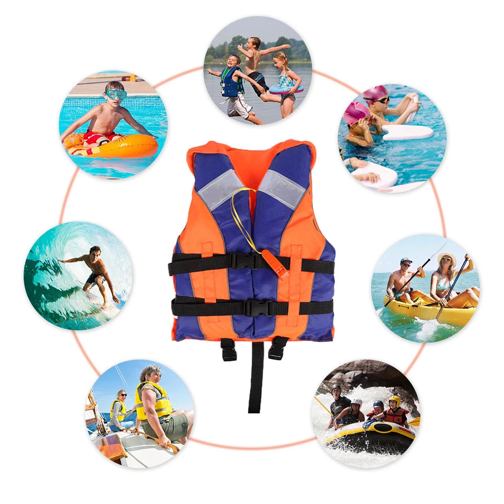 Kids Life Jacket Vest with Whistle for Fishing Swimming and Water Sports