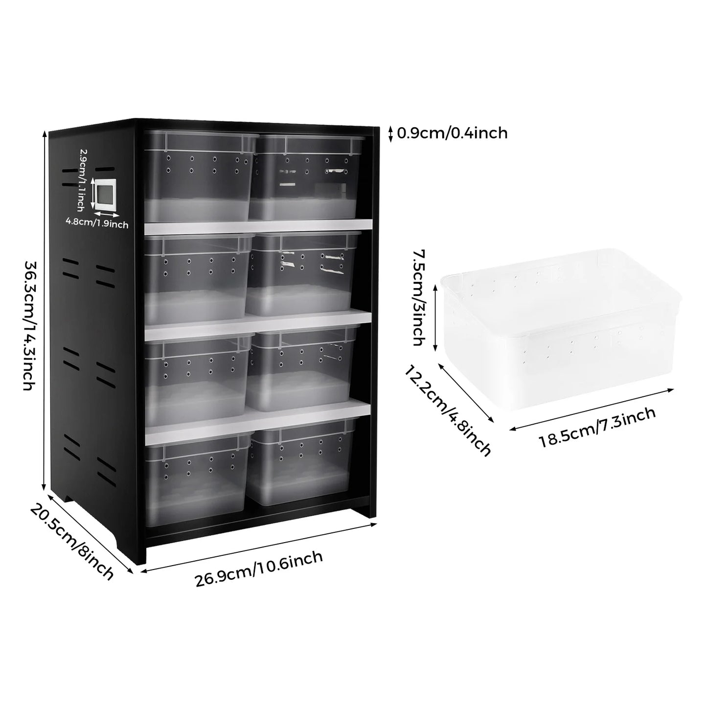 Professional Large Acrylic Reptile Feeding Box Breeding Tank with Ventilation Insect Spider Turtle Lizard Pet Enclosure