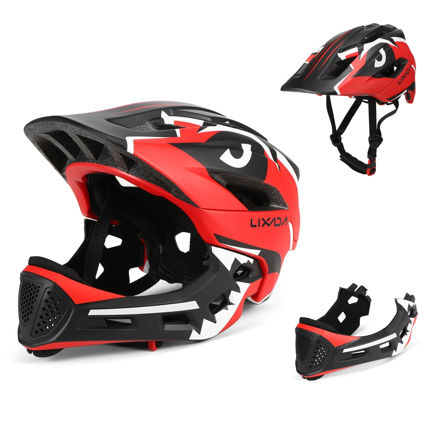 【Sale】Kids Detachable Full Face Helmet Children Sports Safety Helmet for Cycle Skateboarding Roller Skating