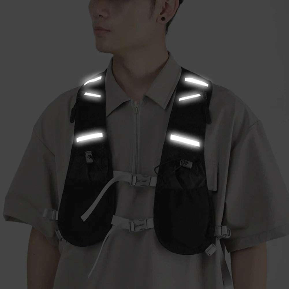 Hydration Running Vest Reflective Lightweight Hiking Pack Cycling Backpack for Trail Running and Marathons