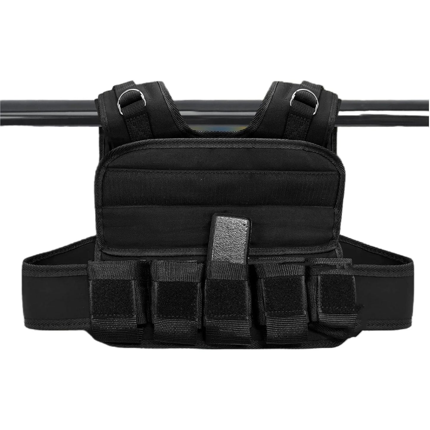 Adjustable Weighted Vest for Men 44LB with 19 Cast Iron Weights for Strength Training and Running