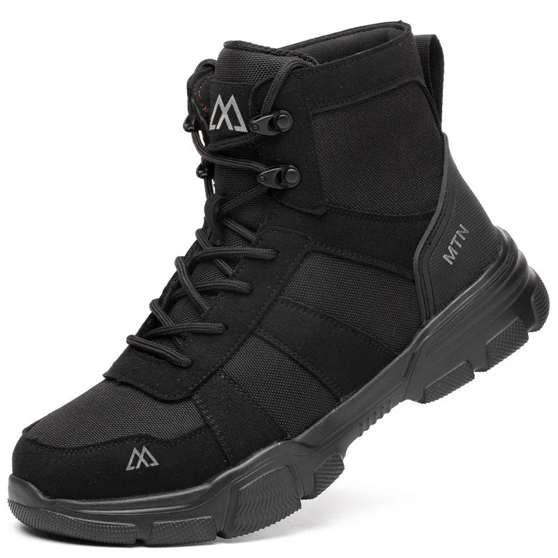 Light Breathable Safety Shoes for Men with Steel Toe Cap Anti Smash Work Shoes Indestructible and Anti Puncture Design